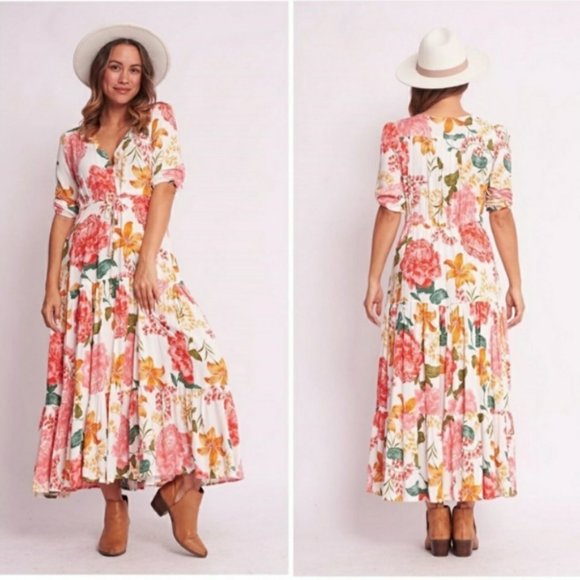 Abel The Label Dresses & Skirts - NEW NWT Anthropologie ATL Osaka Garden Maxi Dress